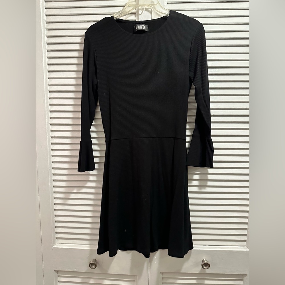 Reformation Long Sleeve Black Dress Worn A Few Times - Great Condition!